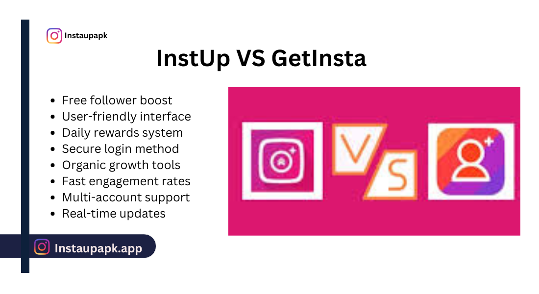 InstaUp vs GetInsta: Which App Boosts Followers Better?